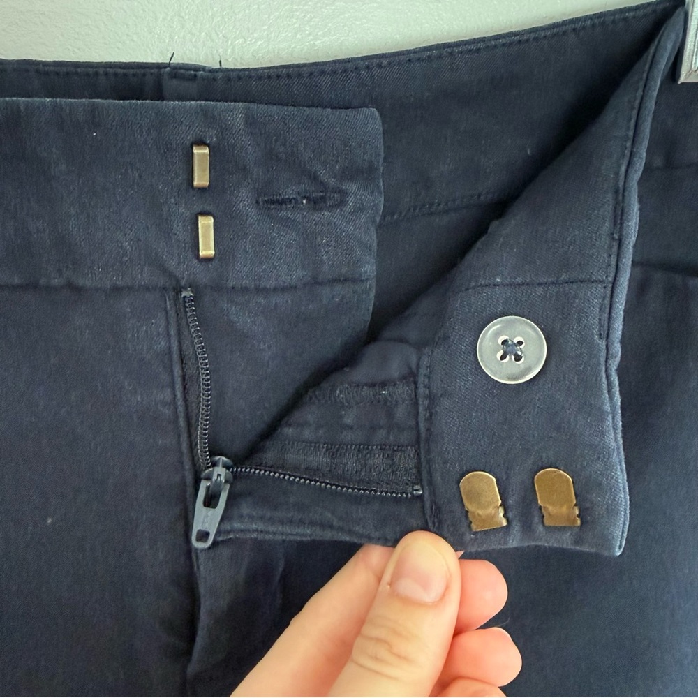 Old Navy Pixie Pants Size 6 Dark Navy Blue High Rise Straight Pant Casual Office - Picture 6 of 7